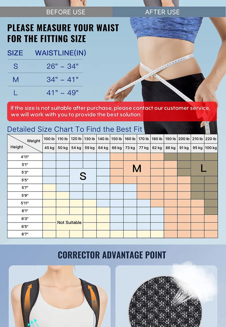 Adjustable Back Support Brace